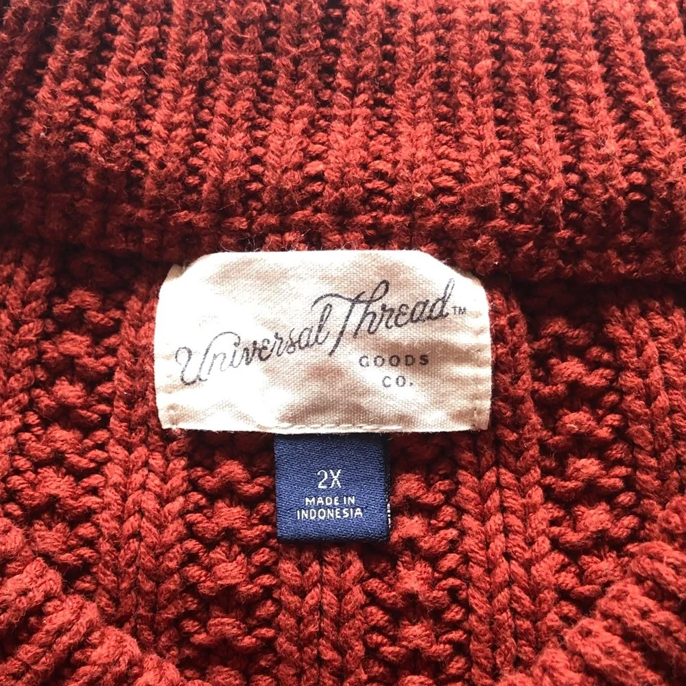 Universal Thread Textured Rust Sweater - Picture 2 of 5